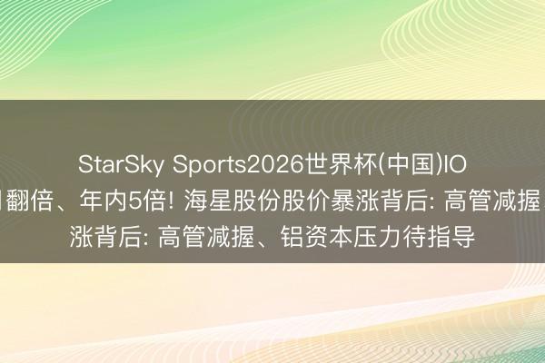 StarSky Sports2026世界杯(中国)IOS/安卓官方下载 5月翻倍、年内5倍! 海星股份股价暴涨背后: 高管减握、铝资本压力待指导