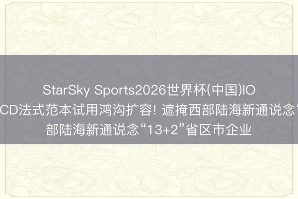 StarSky Sports2026世界杯(中国)IOS/安卓官方下载 NCD法式范本试用鸿沟扩容! 遮掩西部陆海新通说念“13+2”省区市企业