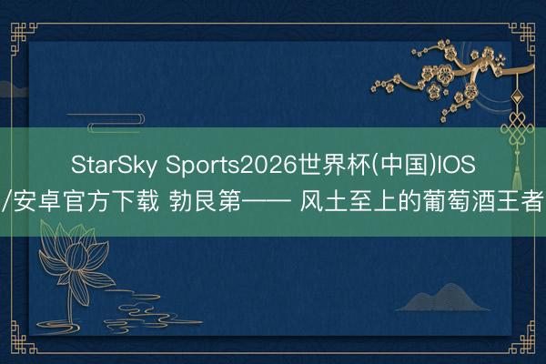 StarSky Sports2026世界杯(中国)IOS/安卓官方下载 勃艮第—— 风土至上的葡萄酒王者