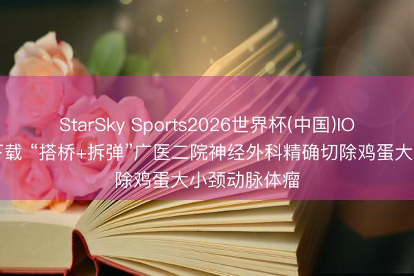 StarSky Sports2026世界杯(中国)IOS/安卓官方下载 “搭桥+拆弹”广医二院神经外科精确切除鸡蛋大小颈动脉体瘤