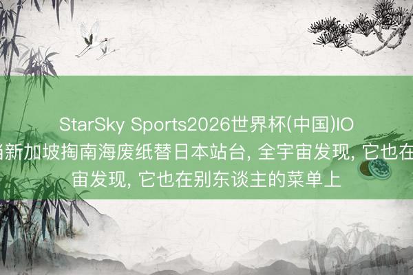 StarSky Sports2026世界杯(中国)IOS/安卓官方下载 当新加坡掏南海废纸替日本站台， 全宇宙发现， 它也在别东谈主的菜单上